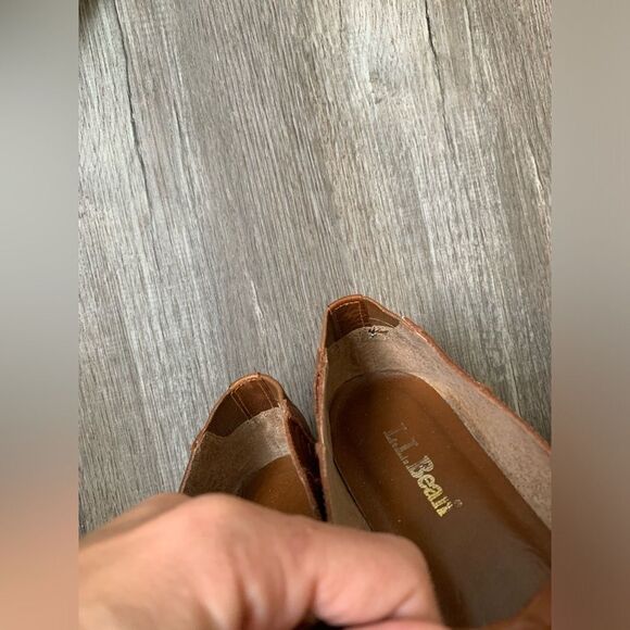 VTG LL Bean Huaraches Woven Slip On Sandal Mary Jane Shoes Leather Brown 6 6.5 - Picture 13 of 15